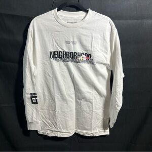 Neighborhood White Graphic Long Sleeve Tee